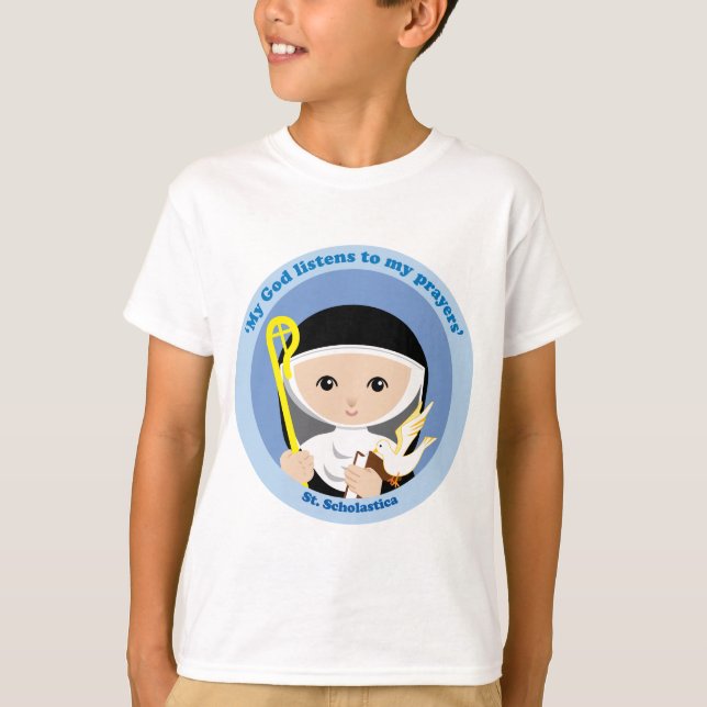 Camiseta St. Scholastica (Anverso)