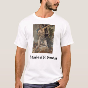 Camiseta St Sebastian, martirio de St. Sebastian