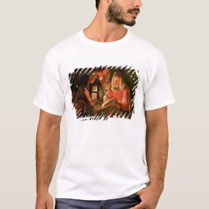 Camiseta St. Sebastian tendido por la mujer santa (el