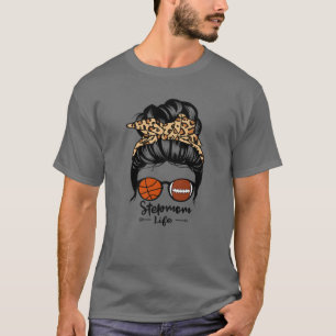 Camiseta St. Stepmom Life Messy Bun Hair