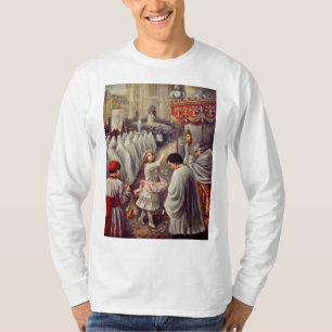 Camiseta St. Therese Lanzando Rosas Corpus Domini Arte Mayo