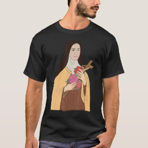 Camiseta St Therese Of Lisieux Kids Little Flower Rosa Cath