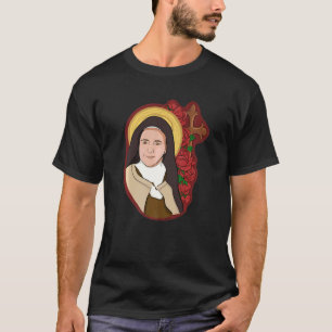 Camiseta St Therese Of Lisieux Kids Little Flower Rosa Cath