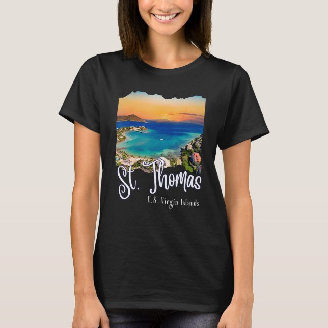 Camiseta St. Thomas Islas Vírgenes Estadounidenses Vacacion (Anverso)