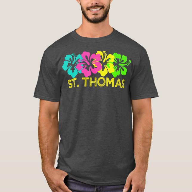 Camiseta St Thomas Tropical Beach St Thomas Travel Surf (Anverso)