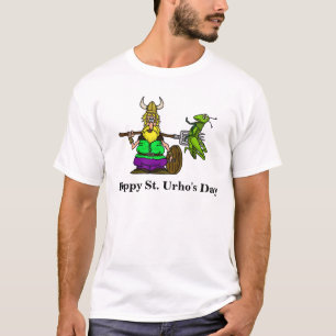 Camiseta St. Urho con Grasshopper apuñalado