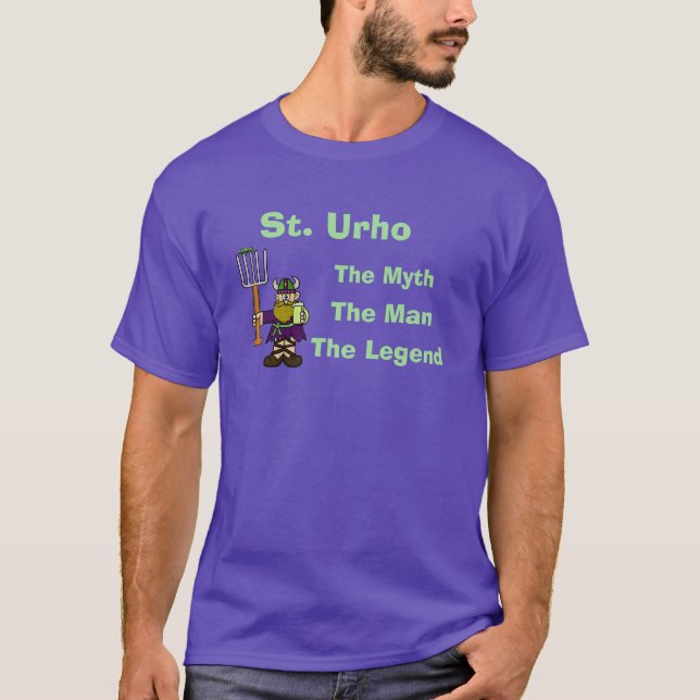 Camiseta St. Urho The Myth, The Man, The Legend T shirt (Anverso)