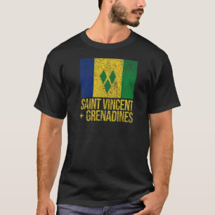 CAMISETA ST VINCENT Y LA BANDERA DE LAS GRANADINAS