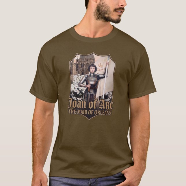 Camiseta Sta Juana de Arco Patrona de Francia Jeanne d'Arc (Anverso)