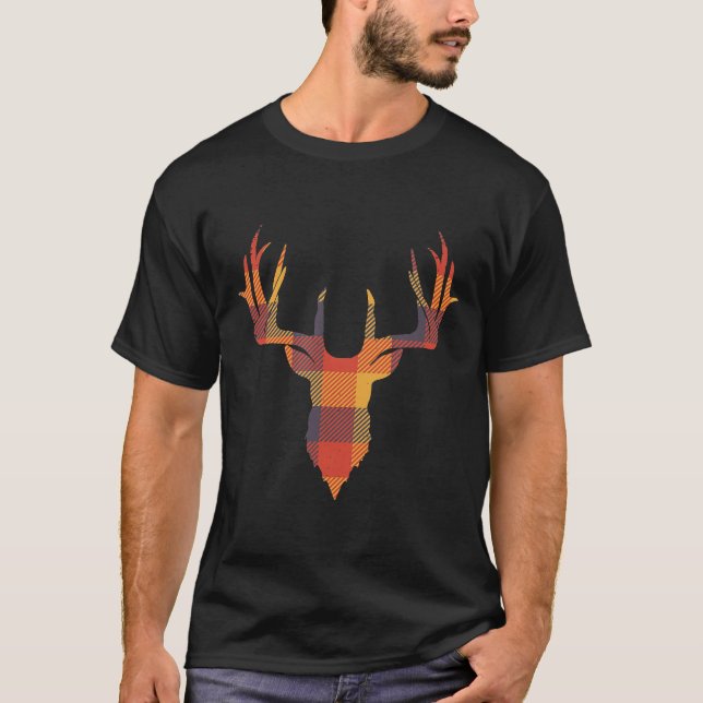 Camiseta Sta. venado y familia de ciervos cazadores (Anverso)