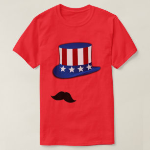 Camiseta Stache patriótico