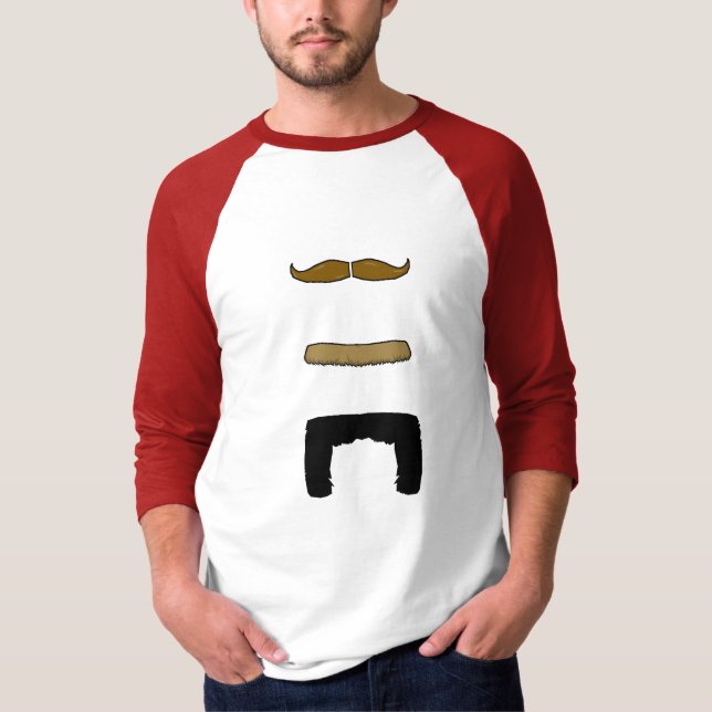 Camiseta ¡'Stache vertical! (Anverso)
