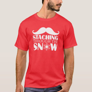 Camiseta STACHING A TRAVÉS de la NIEVE (letras ligeras)