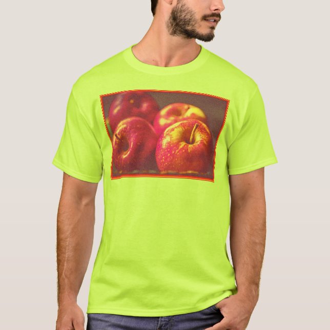 Camiseta "Stack of Red Apples Fruit" Foto escueta. ¡Hazte c (Anverso)