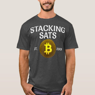 Camiseta Stacking Sats Bitcoin Since 2009 Crypto Whale BTC 