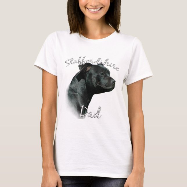 Camiseta Staffordshire Bull Terrier Dad 2 (Anverso)