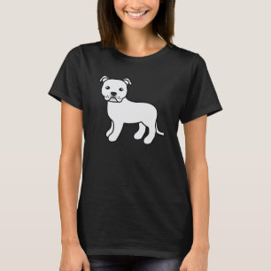 Camiseta Staffordshire Bull Terrier de dibujos animados bla