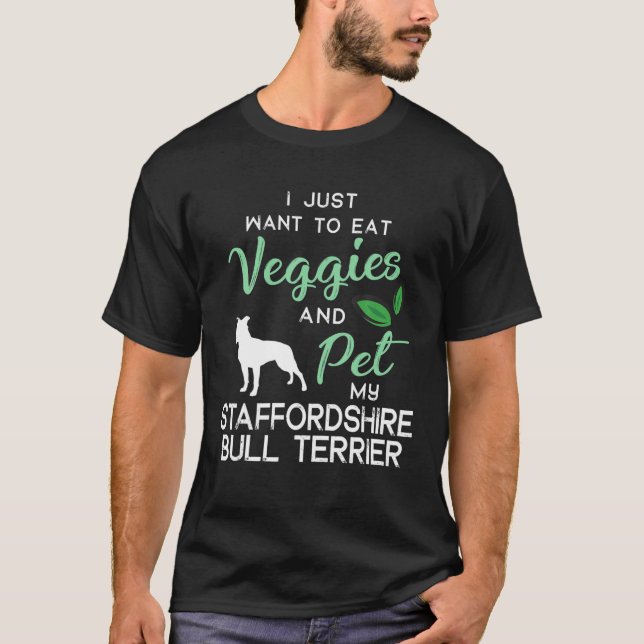 Camiseta Staffordshire Bull Terrier Dog Cigar Lover Birthda (Anverso)