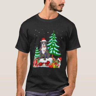 Camiseta Staffordshire Bull Terrier Dog Con Navidades H