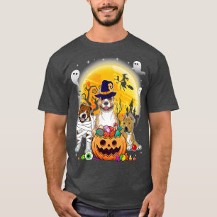 Camiseta Staffordshire Bull Terrier Dog Mummy Witch Moon Gh