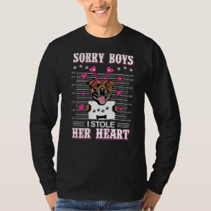 Camiseta Staffordshire Bull Terrierdog Valentines me robé H