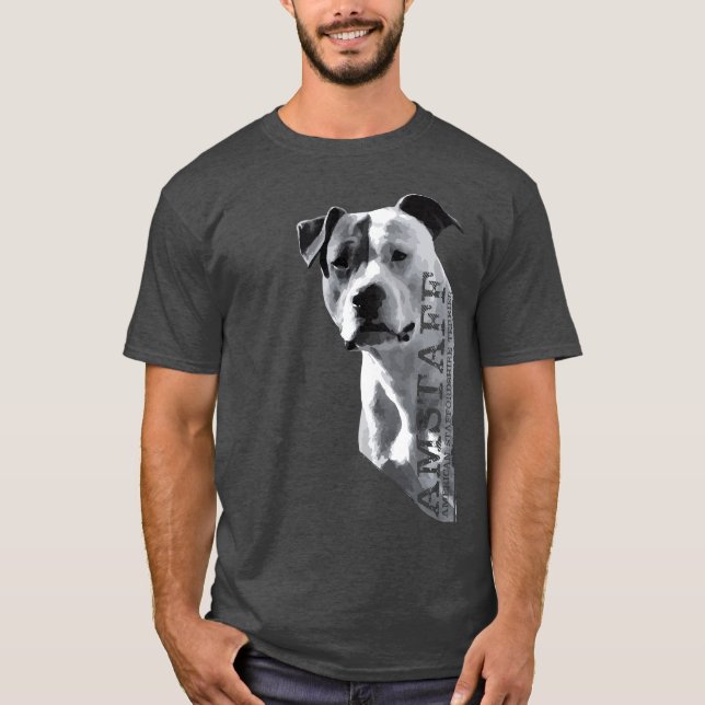 Camiseta Staffordshire Terrier americano - Amstaff (Anverso)