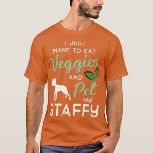 Camiseta Staffy Funny Vegan Dog Lover Dueño De Xmas Cumplea