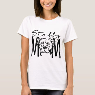 Camiseta Staffy Mom