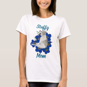 Camiseta Staffy Mom Tee – Arte del Staffordshire Bull Terri