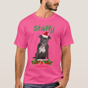 Camiseta Staffy Navidad Staffordshire Bull Terrier