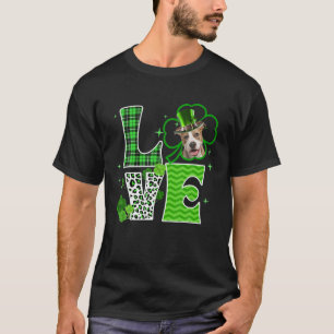 Camiseta Staffy Shamrock Lucky Clover Irish St Pat