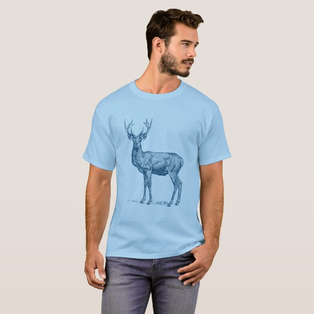 Camiseta Stag 02 - Ocean Blue (Anverso completo)