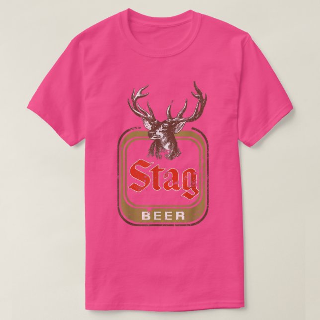 Camiseta Stag Beer Vintage  (Diseño del anverso)