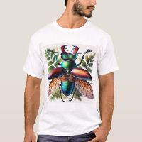 Stag Beetle in the Wild 290824IREF250 - Watercolor