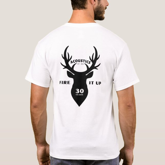 Camiseta STAG Mens Basic Tee White (Reverso)