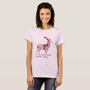 Camiseta Stag - Rojo oscuro