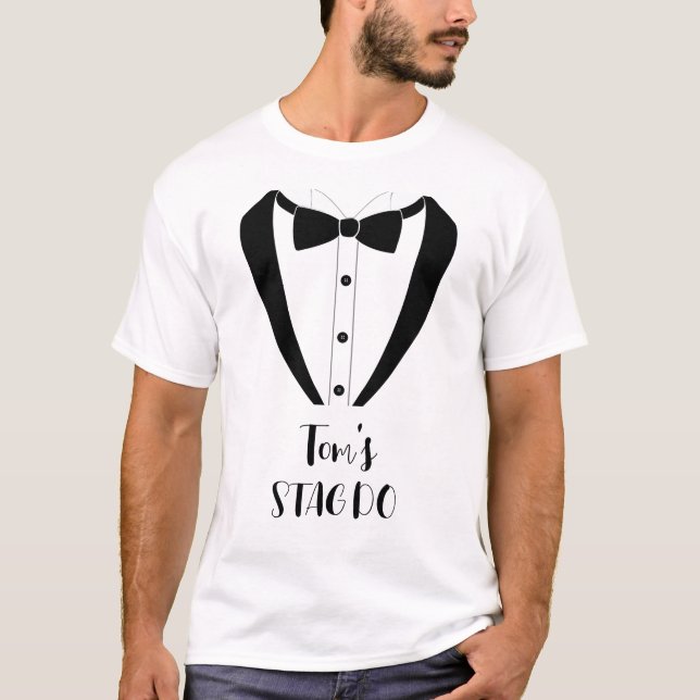 Camiseta STAGDO de Tuxedo personalizado (Anverso)