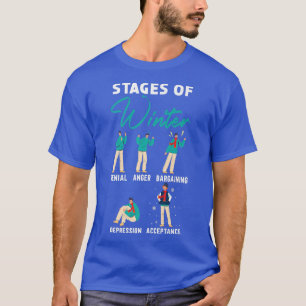 Camiseta Stages Of Winter Snow Snowy Climate Winter Season