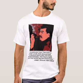 Camiseta stalin en la votación