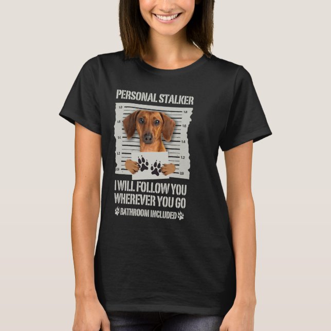 Camiseta Stalker personal Dachshund (Anverso)