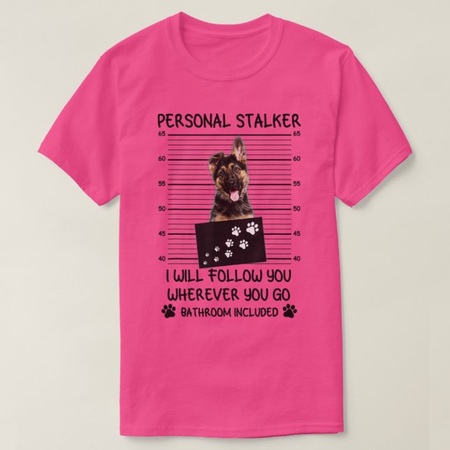 Camiseta Stalker Personal German Shepherd (Diseño del anverso)