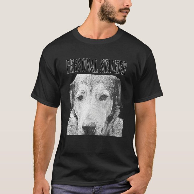 Camiseta Stalker personal Pastor alemán Rottweiler Mi (Anverso)