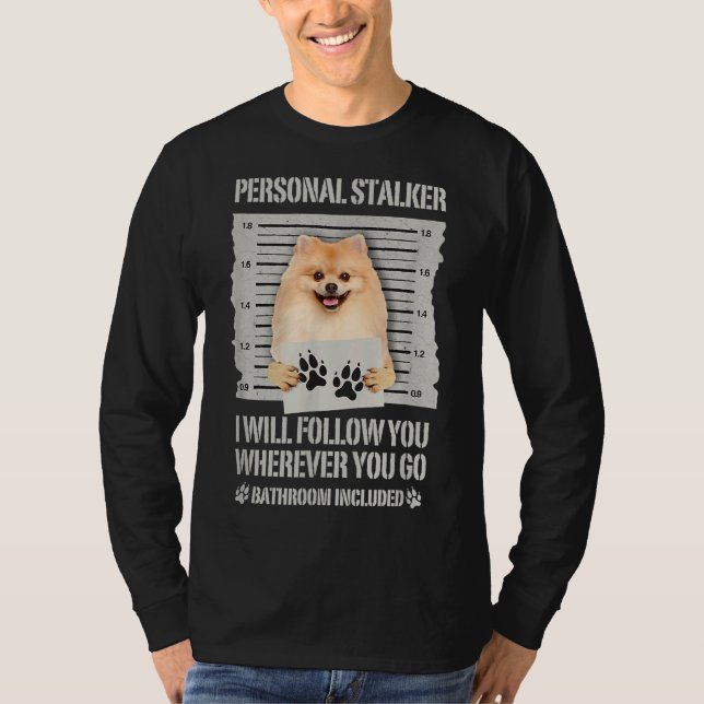 Camiseta Stalker personal Pomeranian (Anverso)