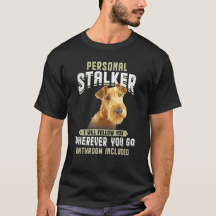 Camiseta Stalker personal te seguiré a Irish Terrier