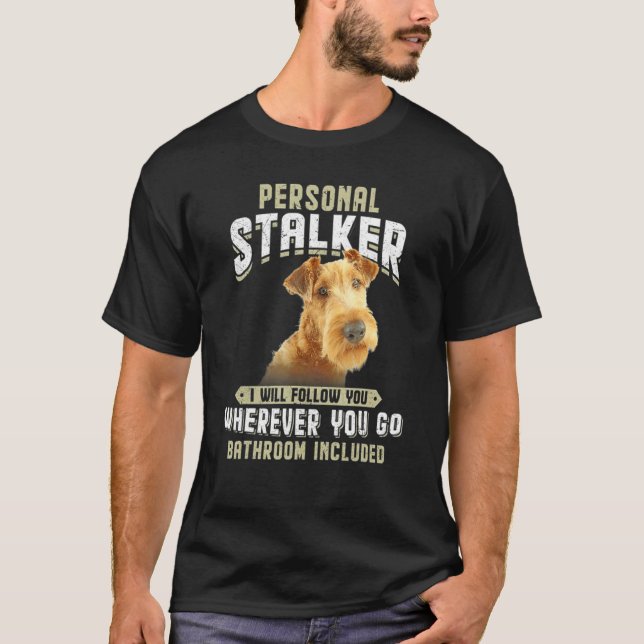 Camiseta Stalker personal te seguiré a Irish Terrier (Anverso)