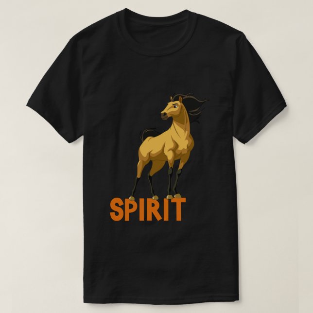 Camiseta Stallion De Espíritu Del Cimarrón (Diseño del anverso)