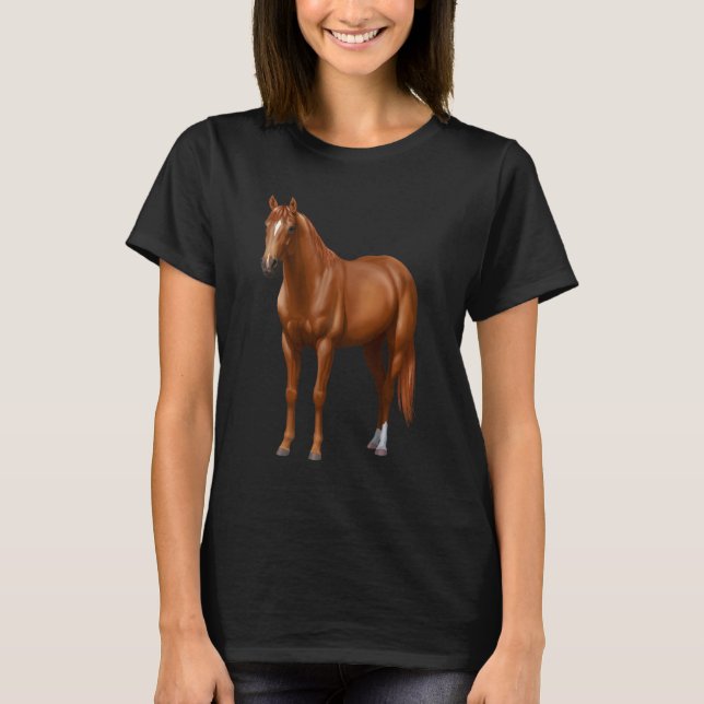 Camiseta Stallion de los caballos en el barrio de los casta (Anverso)