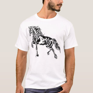 Camiseta Stallion Horse Motif Elegant Mane Animales colorid