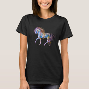 Camiseta Stallion Horse Motif Elegant Mane Animales Colorid