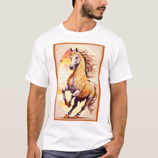 Camiseta Stallion majestuoso (Anverso)